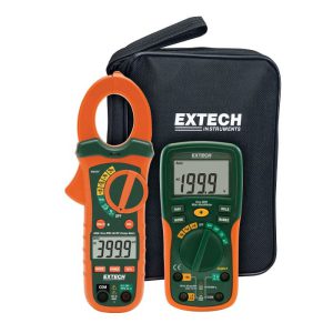 Extech Etk35 Electrical Test Kit With True Rms Ac Dc Clamp Meter